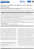 Cover page: Symptoms, Side Effects and Adherence in the iPrEx Open-Label Extension