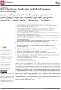 Cover page: HIV-1 Remission: Accelerating the Path to Permanent HIV-1 Silencing.