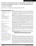 Cover page: The Effect of Sustained Poor Air Quality on EMS Call Volume and Characteristics: A Time-Stratified Case-Crossover Study