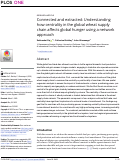 Cover page: Connected and extracted: Understanding how centrality in the global wheat supply chain affects global hunger using a network approach