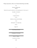 Cover page: Fixing Dependency Errors for Python Build Reproducibility