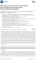 Cover page: Performance, Energy and Cost of Produced Water Treatment by Chemical and Electrochemical Coagulation