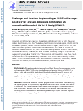 Cover page: Challenges and solutions implementing an SMS text message-based survey CASI and adherence reminders in an international biomedical HIV PrEP study (MTN 017)