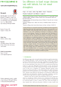 Cover page: Sex differences in lizard escape decisions vary with latitude, but not sexual dimorphism