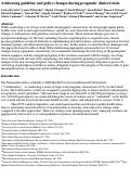 Cover page: Addressing guideline and policy changes during pragmatic clinical trials