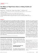 Cover page: The Effects of High-Protein Diets on Kidney Health and Longevity