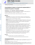 Cover page: Using bottleneck analysis to examine the implementation of standard precautions in hospitals