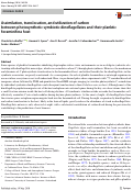 Cover page: Assimilation, translocation, and utilization of carbon between photosynthetic symbiotic dinoflagellates and their planktic foraminifera host