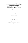 Cover page: Measurement and Modeling of Algal Biokinetics in Highly Eutrophic Waters