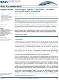 Cover page: Trajectory‐based modeling of fluid transport in a medium with smoothly varying heterogeneity