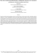 Cover page: The role of audiovisual feedback delays and bimodal congruency for visuomotor performance in human-machine interaction