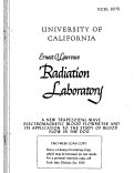Cover page: A NEW TRAPEZOIDAL-WAVE ELECTROMAGNETIC BLOOD FLOWMETER AND ITS APPLICATION TO THE STUDY OF BLOOD FLOW IN THE DOG