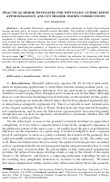 Cover page: Practical error estimates for Reynolds' lubrication approximation and its higher order corrections