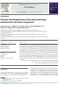 Cover page: Unusual chondroblastoma of the hand with large extraosseous soft tissue component.