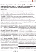 Cover page: Di-retinoid-pyridinium-ethanolamine (A2E) Accumulation and the Maintenance of the Visual Cycle Are Independent of Atg7-mediated Autophagy in the Retinal Pigmented Epithelium.