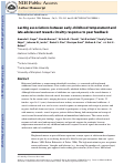 Cover page: Lasting associations between early-childhood temperament and late-adolescent reward-circuitry response to peer feedback