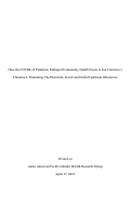 Cover page: How the COVID-19 Pandemic Reshaped Community Health Needs in San Francisco’s Chinatown: Examining The Historical, Social and Global Upstream Influencers