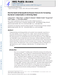 Cover page: Electrochemical nanoparticle-enzyme sensors for screening bacterial contamination in drinking water.