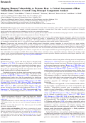 Cover page: Mapping Human Vulnerability to Extreme Heat: A Critical Assessment of Heat Vulnerability Indices Created Using Principal Components Analysis