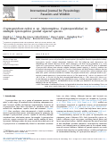 Cover page: Cryptosporidium rubeyi n. sp. (Apicomplexa: Cryptosporidiidae) in multiple Spermophilus ground squirrel species