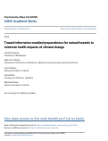 Cover page: Toward informatics-enabled preparedness for natural hazards to minimize health impacts of climate change