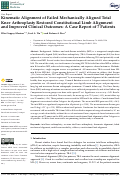 Cover page: Kinematic Alignment of Failed Mechanically Aligned Total Knee Arthroplasty Restored Constitutional Limb Alignment and Improved Clinical Outcomes: A Case Report of 7 Patients