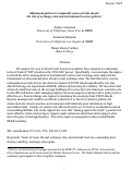 Cover page: Adjustment patterns to commodity terms of trade shocks: the role of exchange rate and international reserves policies