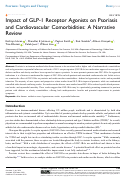 Cover page: Impact of GLP-1 Receptor Agonists on Psoriasis and Cardiovascular Comorbidities: A Narrative Review.