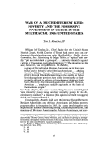 Cover page: War of a Much Different Kind: Poverty and the Possessive Investment in Color in the Multiracial 1960s United States