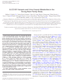 Cover page: SLCO1B1 Variants and Urine Arsenic Metabolites in the Strong Heart Family Study