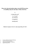 Cover page: Reservoir characterization using crosswell EM inversion: A feasibility study for the Snorre Field, North Sea