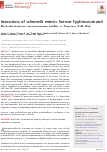 Cover page: Interactions of Salmonella enterica Serovar Typhimurium and Pectobacterium carotovorum within a Tomato Soft Rot