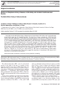 Cover page: Burden of Peripheral Artery Disease on Mortality and Incident Cardiovascular Events