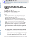 Cover page: Learning Disorder Confers Setting-Specific Treatment Resistance for Children with ADHD, Predominantly Inattentive Presentation