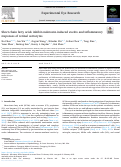 Cover page: Short chain fatty acids inhibit endotoxin-induced uveitis and inflammatory responses of retinal astrocytes