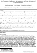 Cover page of Performance, prediction, optimization, and user behavior of night ventilation