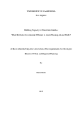 Cover page: Building Capacity to Transform Zambia: What Motivates Government Officials to Learn Planning-related Skills?