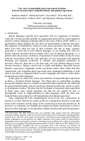 Cover page: Two Ways of Suspending Object Agreement in Puma: Between Incorporation, Antipassivization, and Optional Agreement