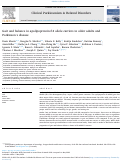 Cover page: Gait and balance in apolipoprotein Ɛ4 allele carriers in older adults and Parkinson’s disease