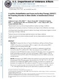 Cover page: Cognitive Rehabilitation and Exposure/Sorting Therapy (CREST) for Hoarding Disorder in Older Adults: A Randomized Clinical Trial.