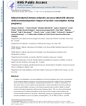 Cover page: Altered maternal immune networks are associated with adverse child neurodevelopment: Impact of alcohol consumption during pregnancy