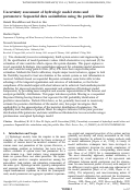 Cover page: Uncertainty assessment of hydrologic model states and parameters: Sequential data assimilation using the particle filter