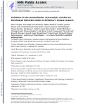 Cover page: Guidelines for the standardization of preanalytic variables for blood‐based biomarker studies in Alzheimer's disease research