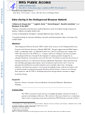 Cover page: Data sharing in the undiagnosed diseases network.