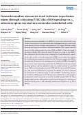 Cover page: Dexmedetomidine attenuates renal ischemia–reperfusion injury through activating PI3K/Akt‐eNOS signaling via α2 adrenoreceptors in renal microvascular endothelial cells