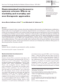 Cover page: Gastrointestinal involvement in systemic sclerosis: Effects on morbidity and mortality and new therapeutic approaches.