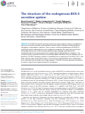 Cover page: The structure of the endogenous ESX-3 secretion system