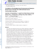 Cover page: Contribution of the neighborhood environment and obesity to breast cancer survival: the California Breast Cancer Survivorship Consortium.