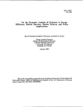 Cover page: On the Economic Analysis of Problems in Energy Efficiency: Market Barriers, Market Failures, and Policy Implications