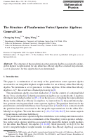 Cover page: The Structure of Parafermion Vertex Operator Algebras: General Case